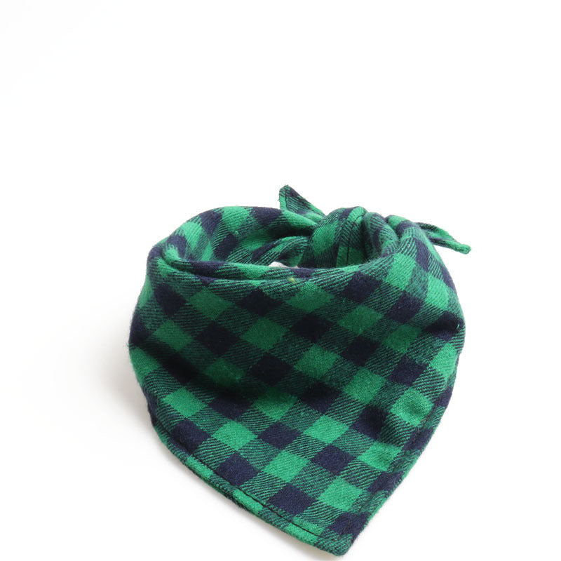 Green Plaid Bandana