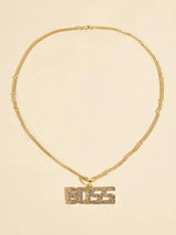 BOSS Letter Pendant Necklace