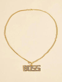 BOSS Letter Pendant Necklace