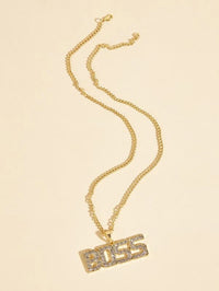 BOSS Letter Pendant Necklace