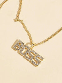 BOSS Letter Pendant Necklace